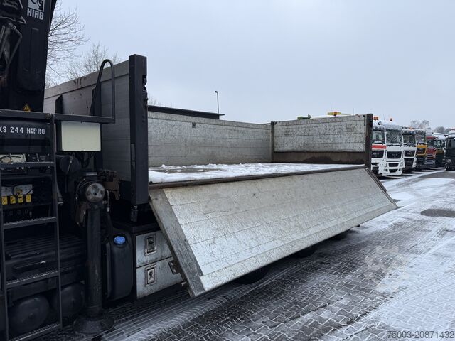 Truck mounted crane Volvo FM410 8X4 Kipper mit Kran HIAB 244-5