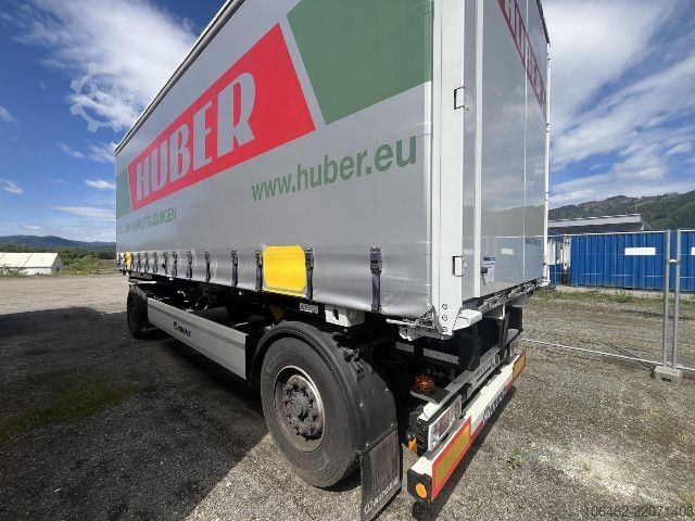 Rimorchio con telaio Krone AZW 18 eL3B9 mit neuer KORNE CURTAIN Box / Brücke