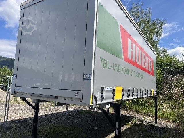 Rimorchio con telaio Krone AZW 18 eL3B9 mit neuer KORNE CURTAIN Box / Brücke