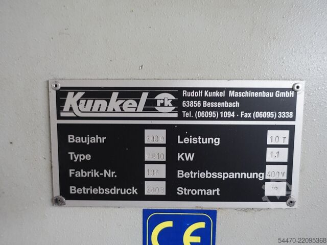 Horizontális hajlítógép KUNKEL MB10