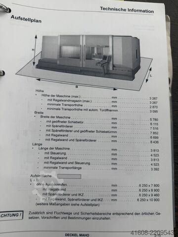 CNC megmunkáló központ - univerzális DMG-DECKEL-MAHO DMF 250 Linear