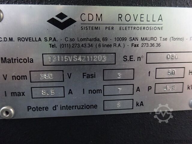 Spark erosion machine Rovella VS 400 Zenit