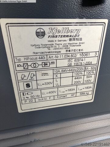 Plazmový řezací nástroj KJELLBERG HiFocus 440 i neo