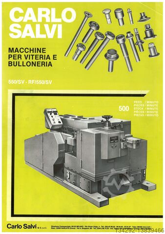 Máquina de produção de parafusos CARLO SALVI RF/550/SV