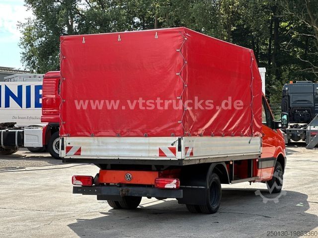 Curtain sider van VOLKSWAGEN Crafter 4x2 Pritsche+Plane 5t.