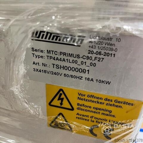 Wittmann MTC: PRIMUS-C90, F27 Tempering Unit (2011) Wittmann MTC: PRIMUS-C90, F27 Tempering Unit