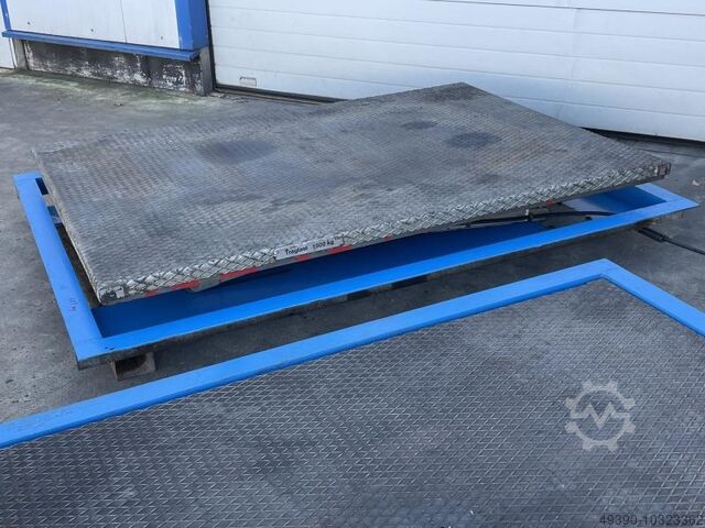 Hydraulische vlakke schaarheftafel tot 1000 kg (zonder hydraulisch aggregaat), hydraulische heftafel FLEXLIFT FLUNDER 1500 / 100