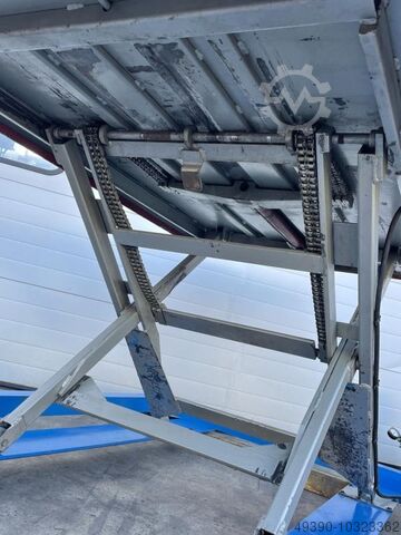 Hydraulische vlakke schaarheftafel tot 1000 kg (zonder hydraulisch aggregaat), hydraulische heftafel FLEXLIFT FLUNDER 1500 / 100