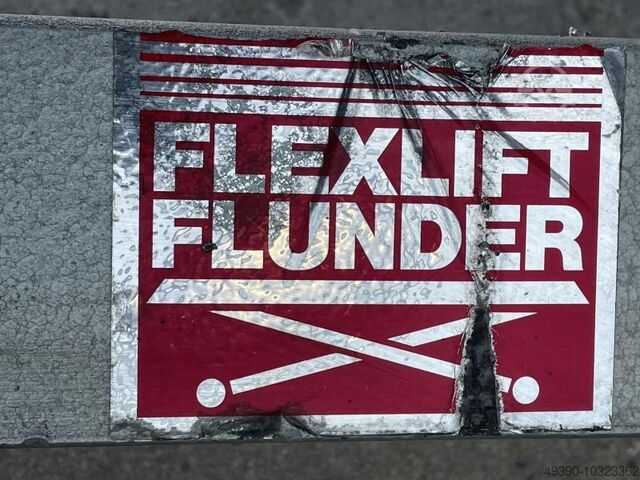 Hydraulische vlakke schaarheftafel tot 1000 kg (zonder hydraulisch aggregaat), hydraulische heftafel FLEXLIFT FLUNDER 1500 / 100