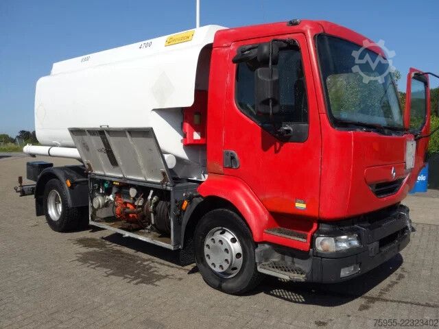 Cisterna Renault Midlum 210 feultanktruck,manualpomp,steelsprings