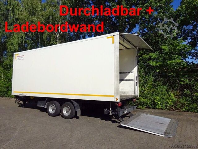 Remolque caja Möslein TKO 105 Schwebheim  Tandemkoffer, Ladebordwand + Durchladbar