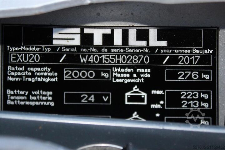 Handmatige palletwagen Still EXU 20