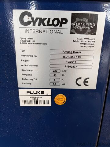 Omsnoeringsmachine Cyklop Ampag Boxer 650x500 incl. Polystrap 5045