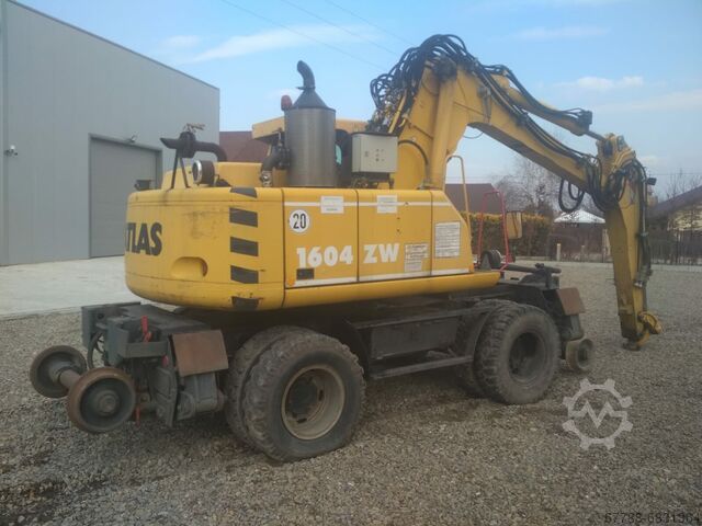 Tweeweg graafmachine op wielen ATLAS 1604 KZW