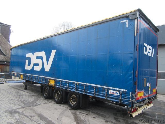Open semitrailer with tarp SCHMITZ CARGOBULL Mega Varios 80% Bremse / 60% Reifen