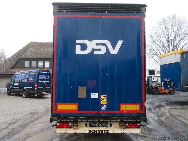 Open semitrailer with tarp SCHMITZ CARGOBULL Mega Varios 80% Bremse / 60% Reifen