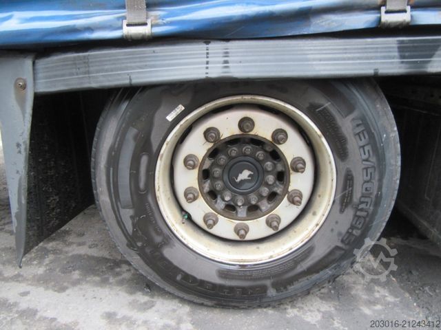 Open semitrailer with tarp SCHMITZ CARGOBULL Mega Varios 80% Bremse / 60% Reifen