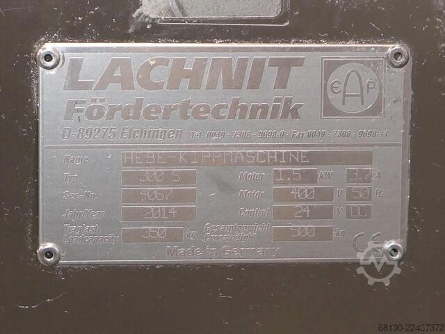 Mobile Normwagenhebebühne Lachnit 300S