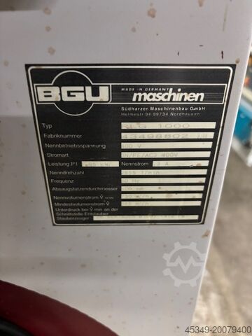 Stofafzuiging BGU RLG 1000