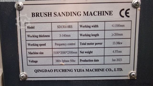 Wide Band Grinding Machine BRUSH SANDING SD1300-8RS