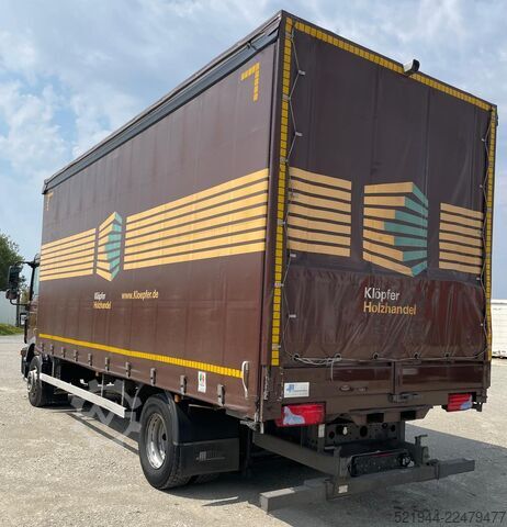 Plattewagen met zeil MAN MAN TGM 15.290 Stapleraufnahme Edscha