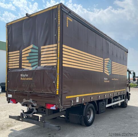 Plattewagen met zeil MAN MAN TGM 15.290 Stapleraufnahme Edscha