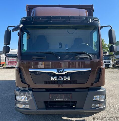 Plattewagen met zeil MAN MAN TGM 15.290 Stapleraufnahme Edscha