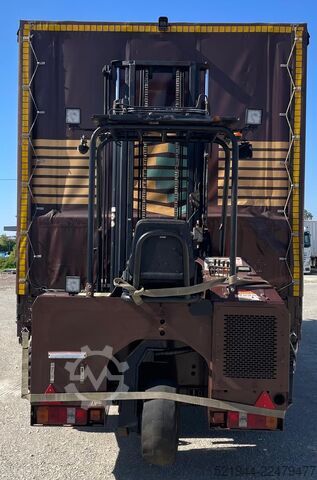 Plattewagen met zeil MAN MAN TGM 15.290 Stapleraufnahme Edscha