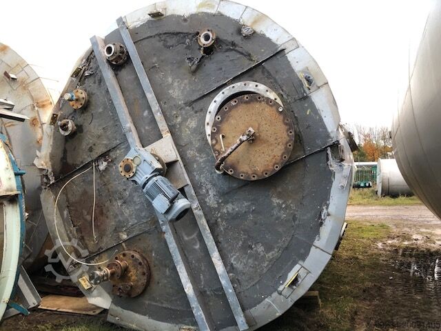55.000 Liter 304 Edelstahl Vertikaler Mischbehälter, 3370 mm Durchmesser x 6165 mm Zylindrischer Man STAINLESS STEEL TANK 55,000 LITRE