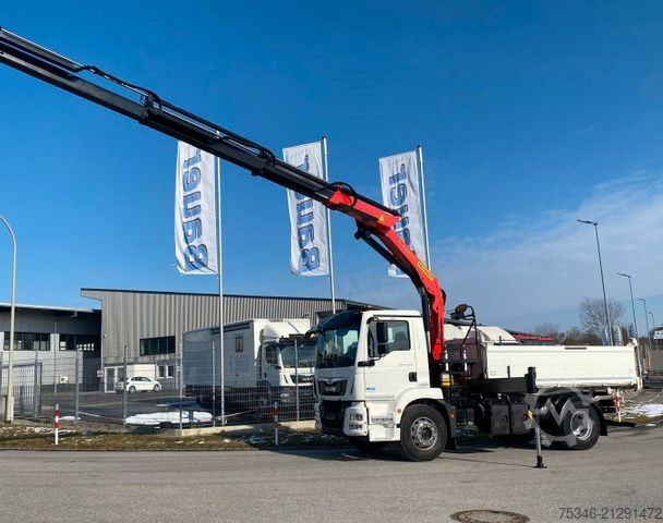 Háromirányú billenő teherautó MAN TGM18.320/Meiller/Kipper/PK14.501/Funk/NL8To/Top