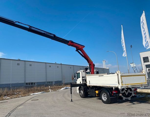 Háromirányú billenő teherautó MAN TGM18.320/Meiller/Kipper/PK14.501/Funk/NL8To/Top