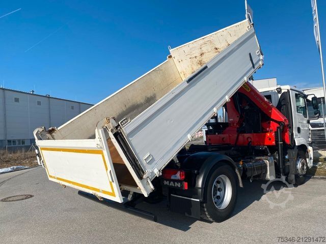 Háromirányú billenő teherautó MAN TGM18.320/Meiller/Kipper/PK14.501/Funk/NL8To/Top