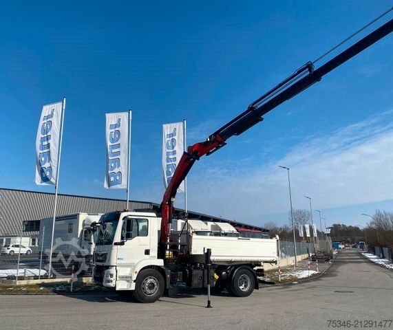 Teherautóra szerelt daru MAN TGM18.320/Meiller/Kipper/PK14.501/Funk/NL8To/Top