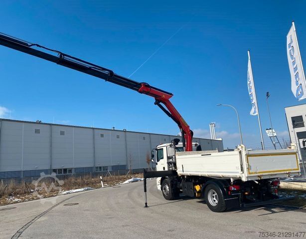 Teherautóra szerelt daru MAN TGM18.320/Meiller/Kipper/PK14.501/Funk/NL8To/Top