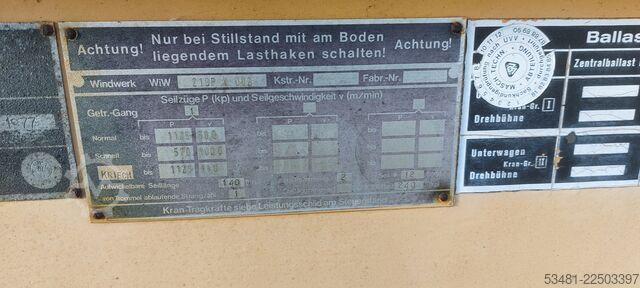 Tornkran Liebherr Turmdrehkran Form 32K/45