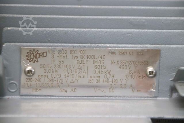 Motorreductor 3 kW 60 rpm Nord SK 3282AZ-100L/40 SK 100L/40