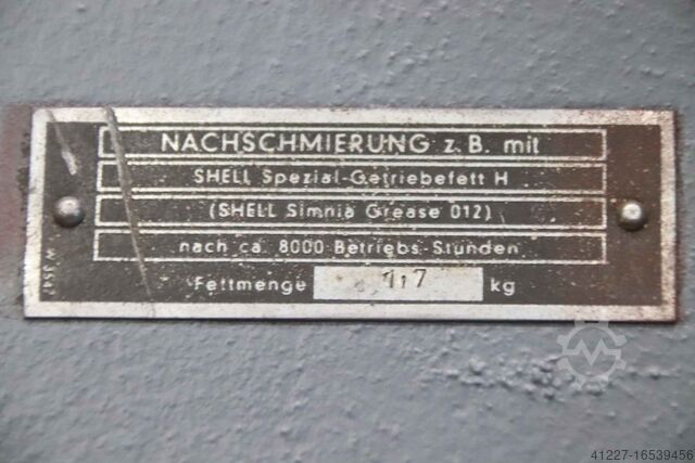 Växelmotor 1,5 kW 28 rpm Bauer D 166/1461