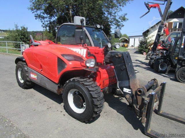 Telehandler krut Manitou MT 625 - 6m 2,5 Ton. mit Palettengabel + Schnellwe