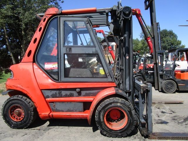 Dizel viljuškari Linde H80D-02 Zinkenversteller + Duplex-Freisichtmast