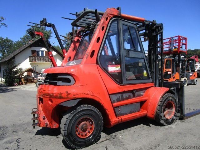 Dizel viljuškari Linde H80D-02 Zinkenversteller + Duplex-Freisichtmast