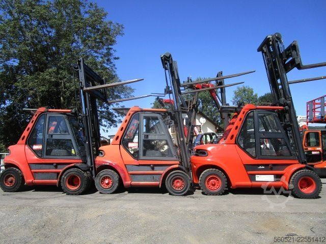Dizel viljuškari Linde H80D-02 Zinkenversteller + Duplex-Freisichtmast