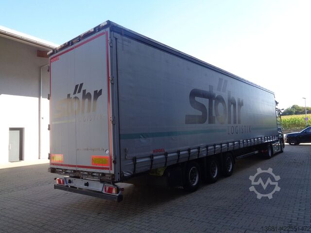 Naczepa otwarta z plandeką KÖGEL S24-1 Mega Liftachse 445/45 R19,5