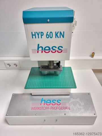 Děrování vzorků pryže a plastů Hess GmbH STHP 60KN