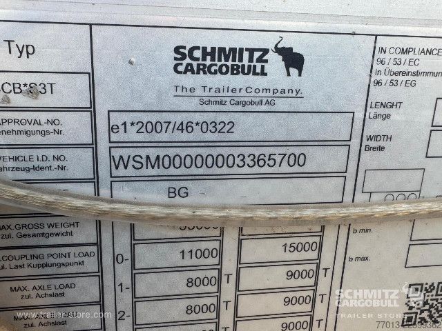 Nyitott ponyvás félpótkocsi Schmitz Cargobull Curtainsider Standard