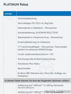 Caravana Knaus Sport 420 QD 1500kg*PLATINUM Paket*Dusche