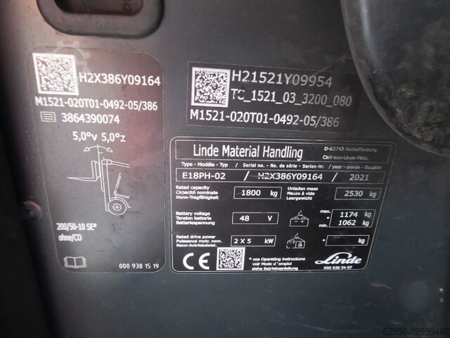 Elektro 3 Rad-Stapler Linde E18-02