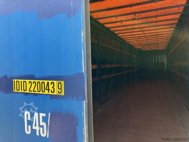 Cserélhető felépítmény platóval és ponyvával WECON/LAG CURTAIN C45 45feet