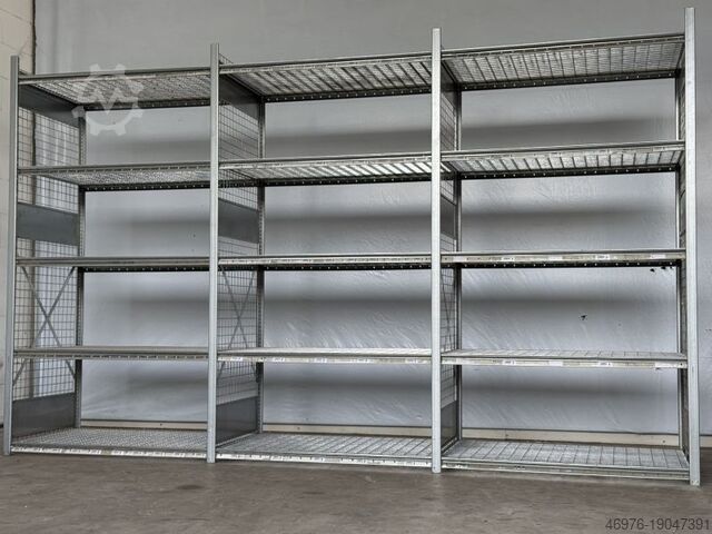 Hoogbouwmagazijnstelling Dexion HI 280 / Regallänge: 3.890 mm / St.: 2.400x800mm/ Gitterboden