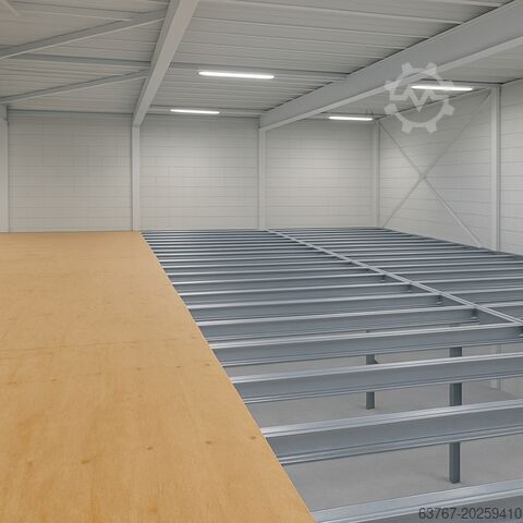 Opslagplatform | Stalen platform | Mezzanine ab 20 m² und größer, Traglast: 500 kg/m² | 4,0 x 5,0 m | Lichte Höhe: 3,0m