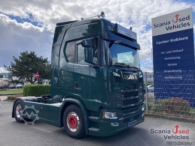 Veszélyes anyagokat szállító teherautó Scania S 540 - HIGHLINE - PTO - LEDER - ALCOA - ADR AT